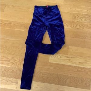 Spanx velvet leggings